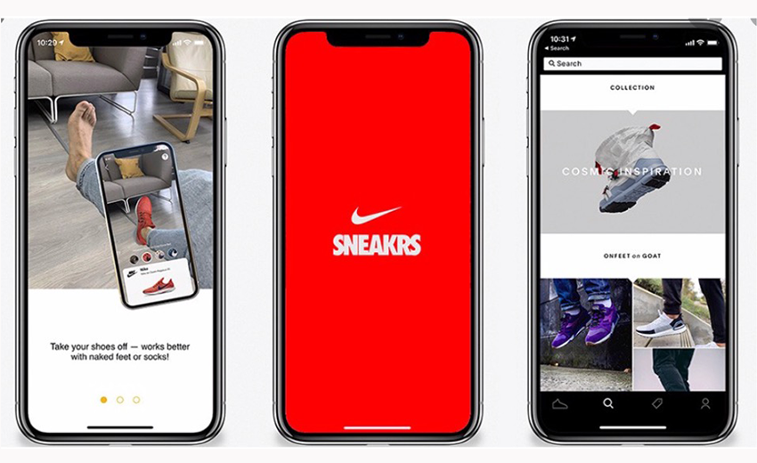 Nike Mobile App Development on display