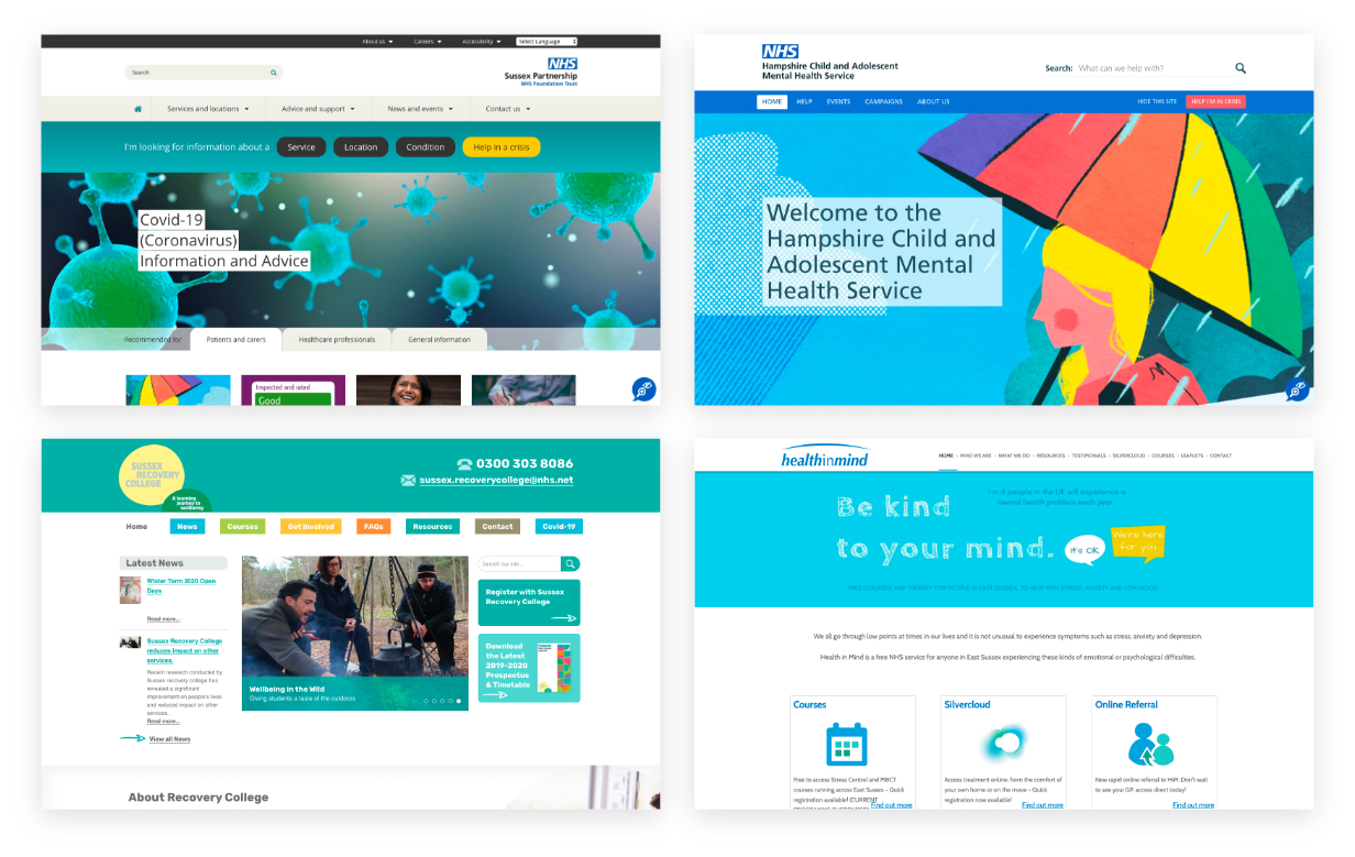 sussex partnership supported websites