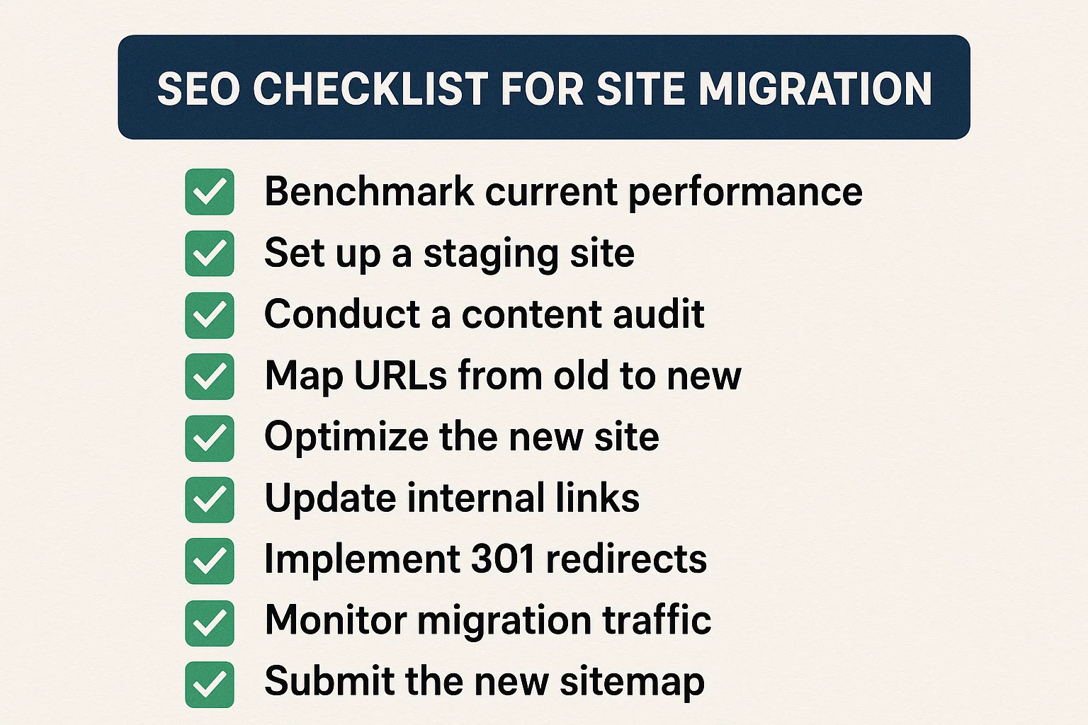 SEO Checklist For Site Migration | A Successful Launch