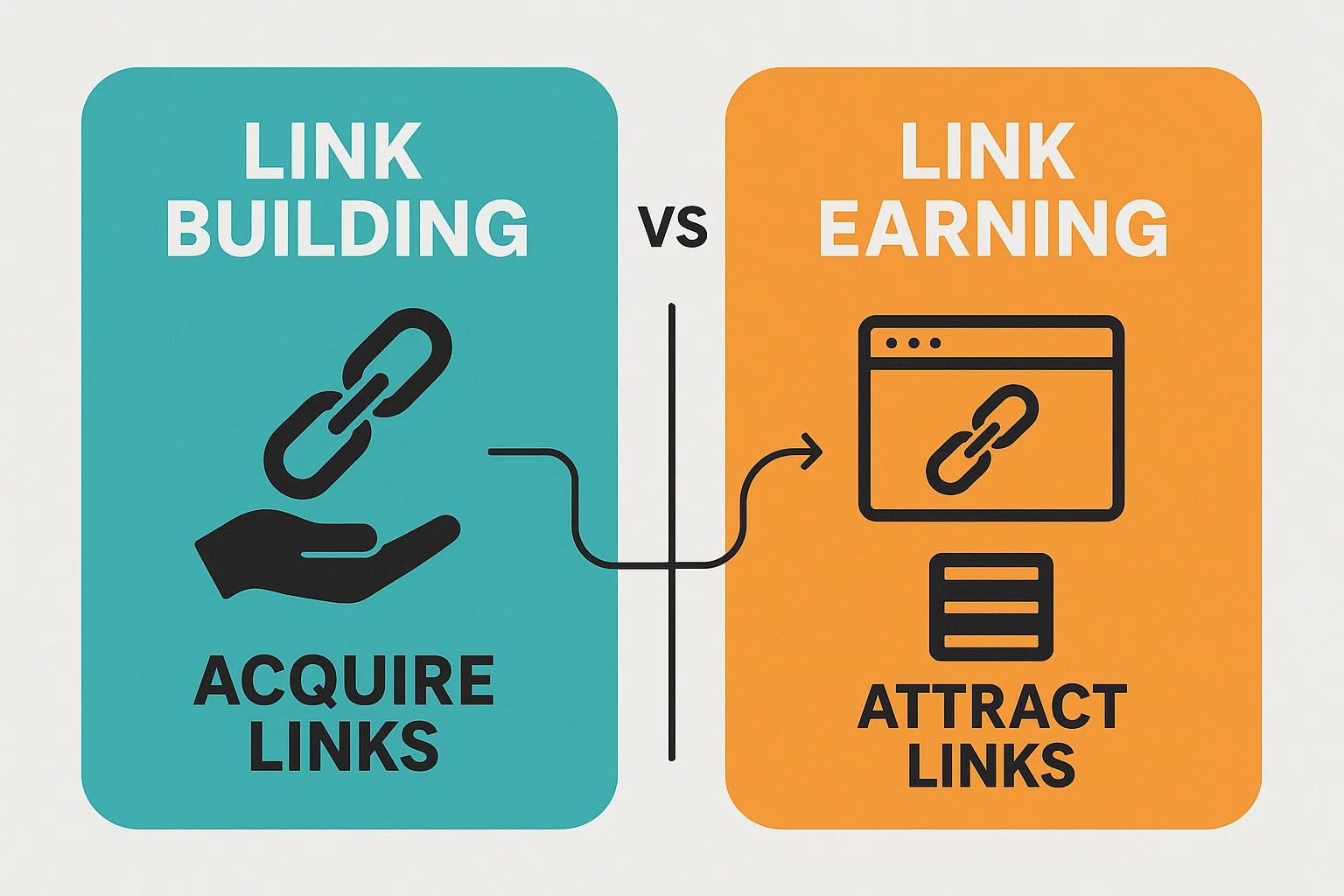 Link Building Vs Link Earning Strategy | The Difference?