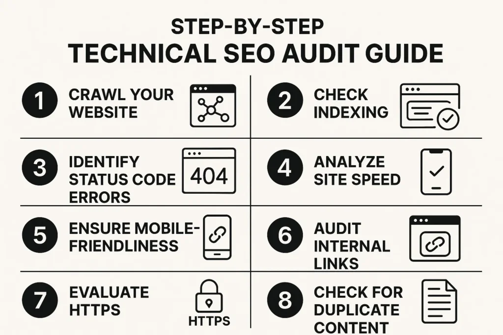 step-by-step technical SEO audit guide